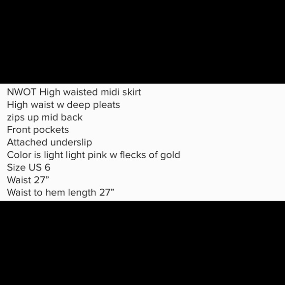 New w/out tags H&M high waist midi 6 - Picture 8 of 8